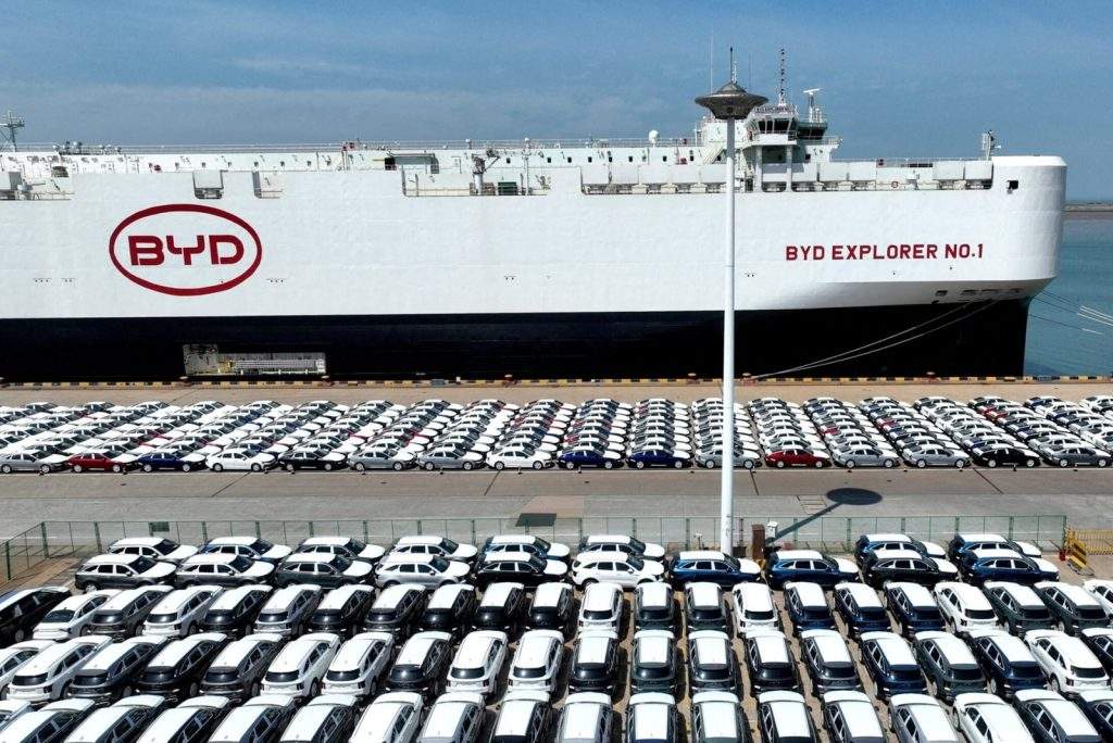 BYD amplia frota com pedido de 10 navios PCTC para exportações