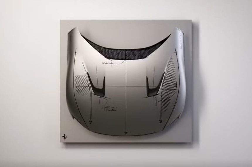 Ferrari lança Sketch Body e transforma capôs em quadros para parede