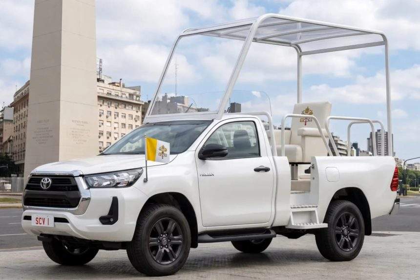 Toyota Hilux será papamóvel na visita do papa Leão XIV à Argentina
